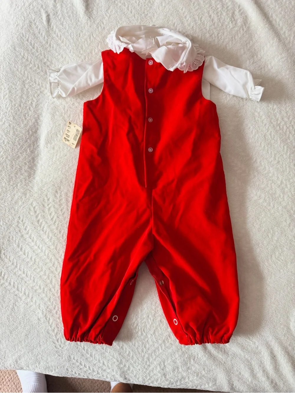 Vintage Carter’s Red Velvet Baby Set | 6-9 months
